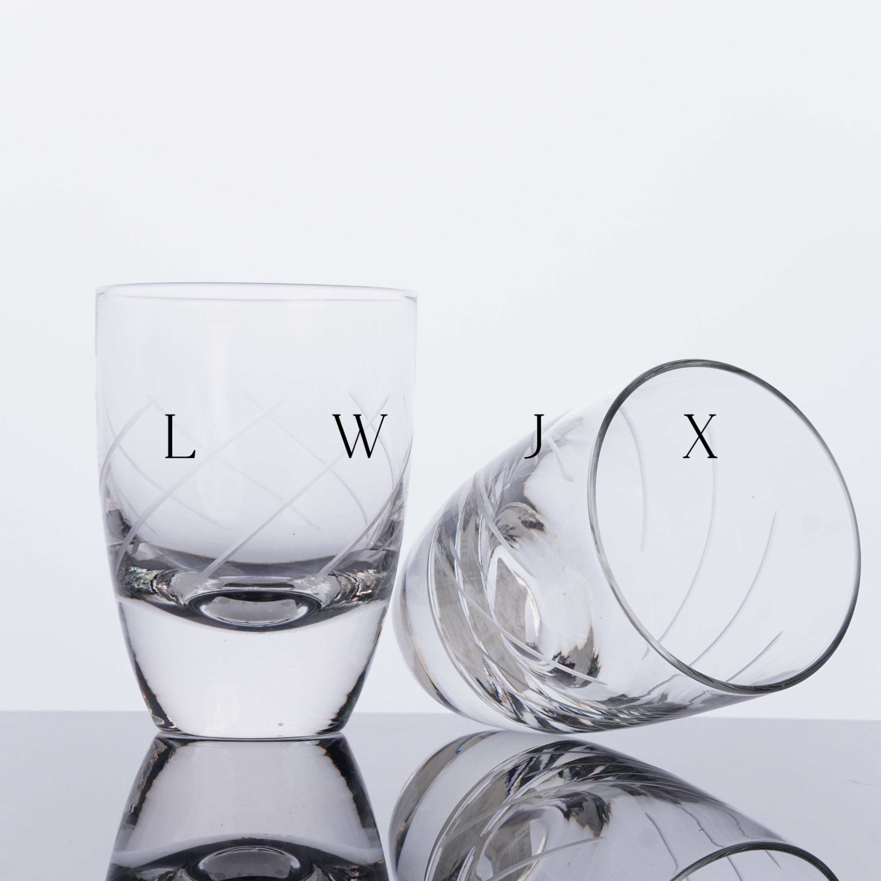 两支装纯人工手作重工手作人工刻线压手感十足果汁杯牛奶杯绿茶杯