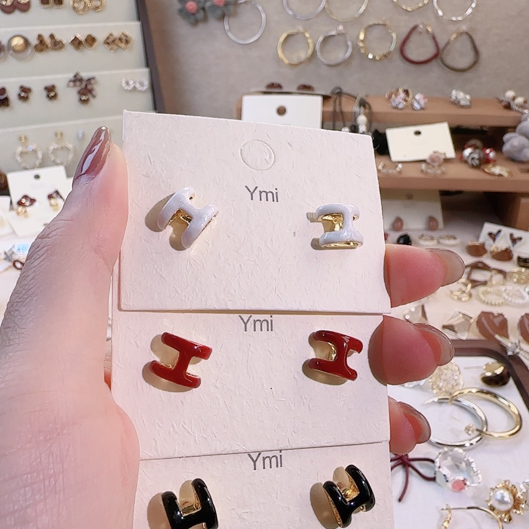 仿珍珠铜合金925银耳钉