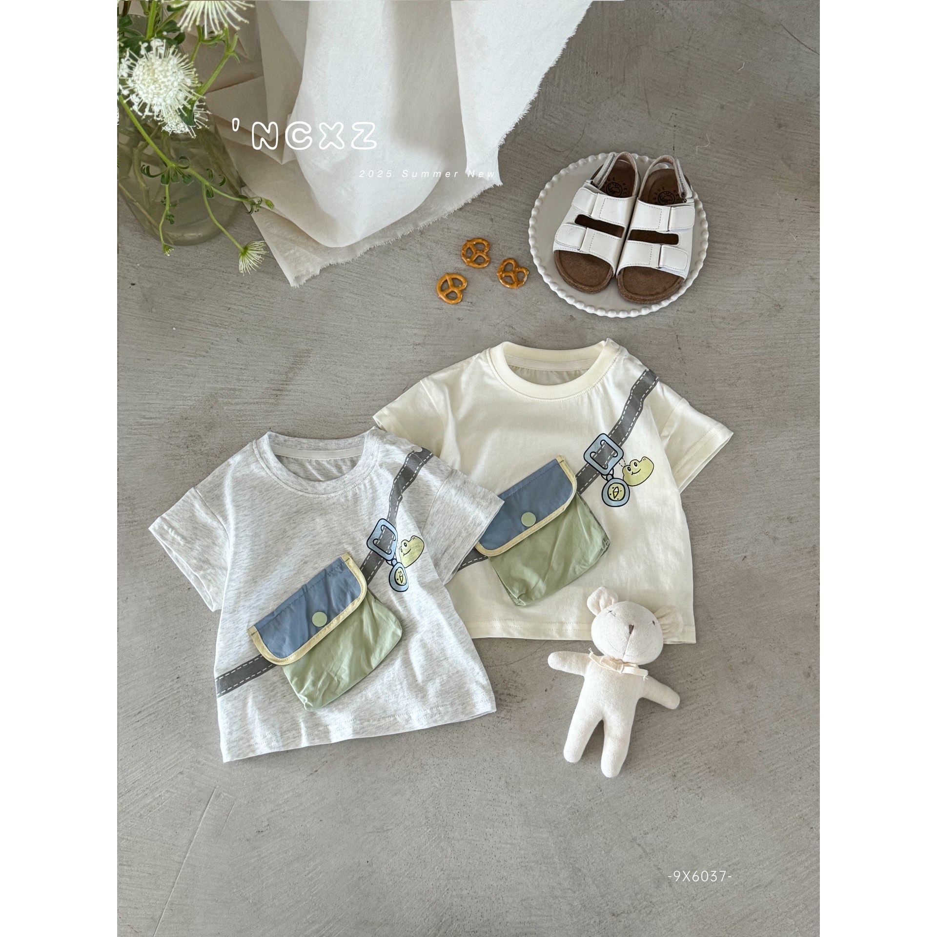 【NO退NO换】欢宝2店-奶茶小猪-2025夏-编码0486-9X6037-短袖T恤