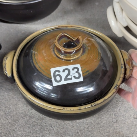 泥塑磁州窑土砂锅出口尾货口径20.5