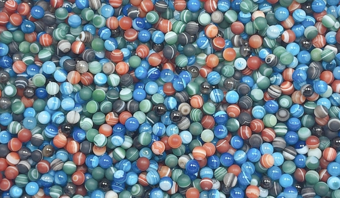 发发4精品条纹圆珠散珠玛瑙单珠珠子diy多样性发货天然玛瑙珠子