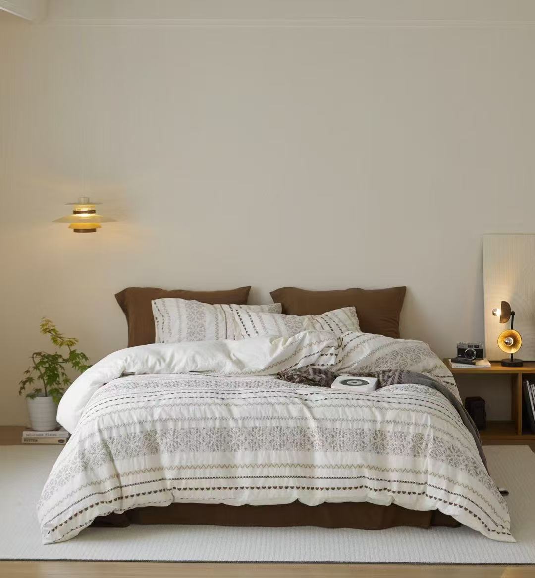 平平的家-遇见费尔岛全棉色织提花四件套