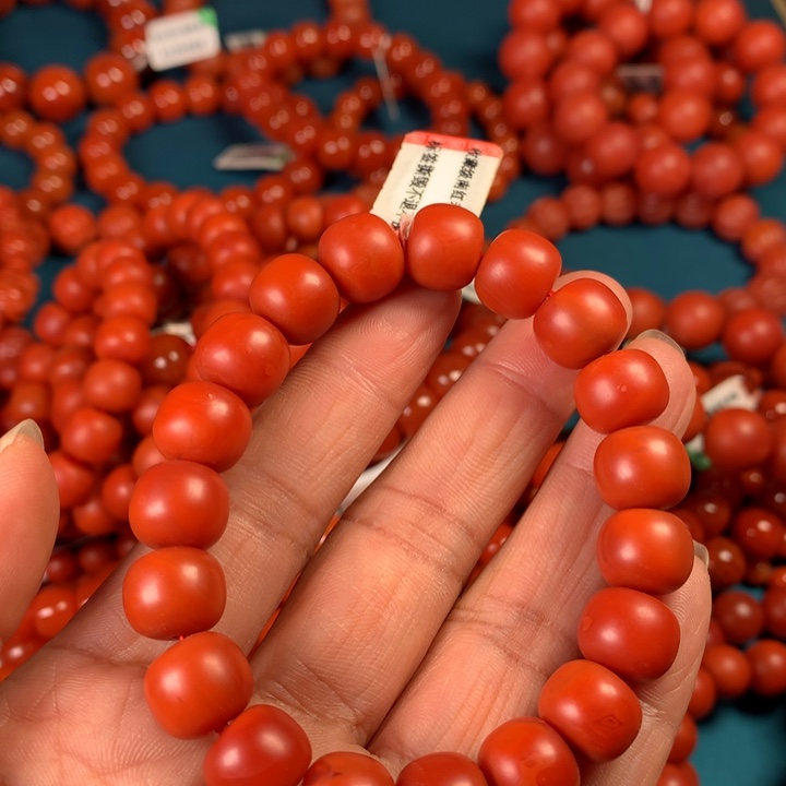 南红玛瑙手链未镶嵌