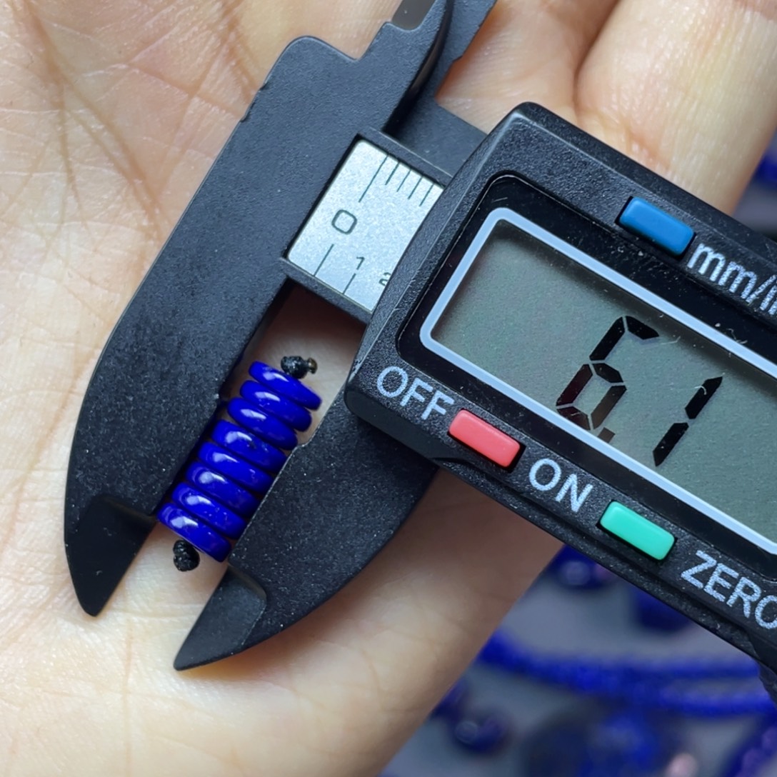 青金石未镶嵌6×3mm直切隔片配饰