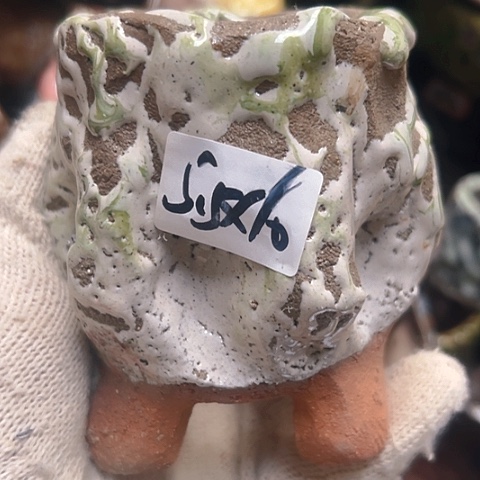 红陶粗陶花盆手工