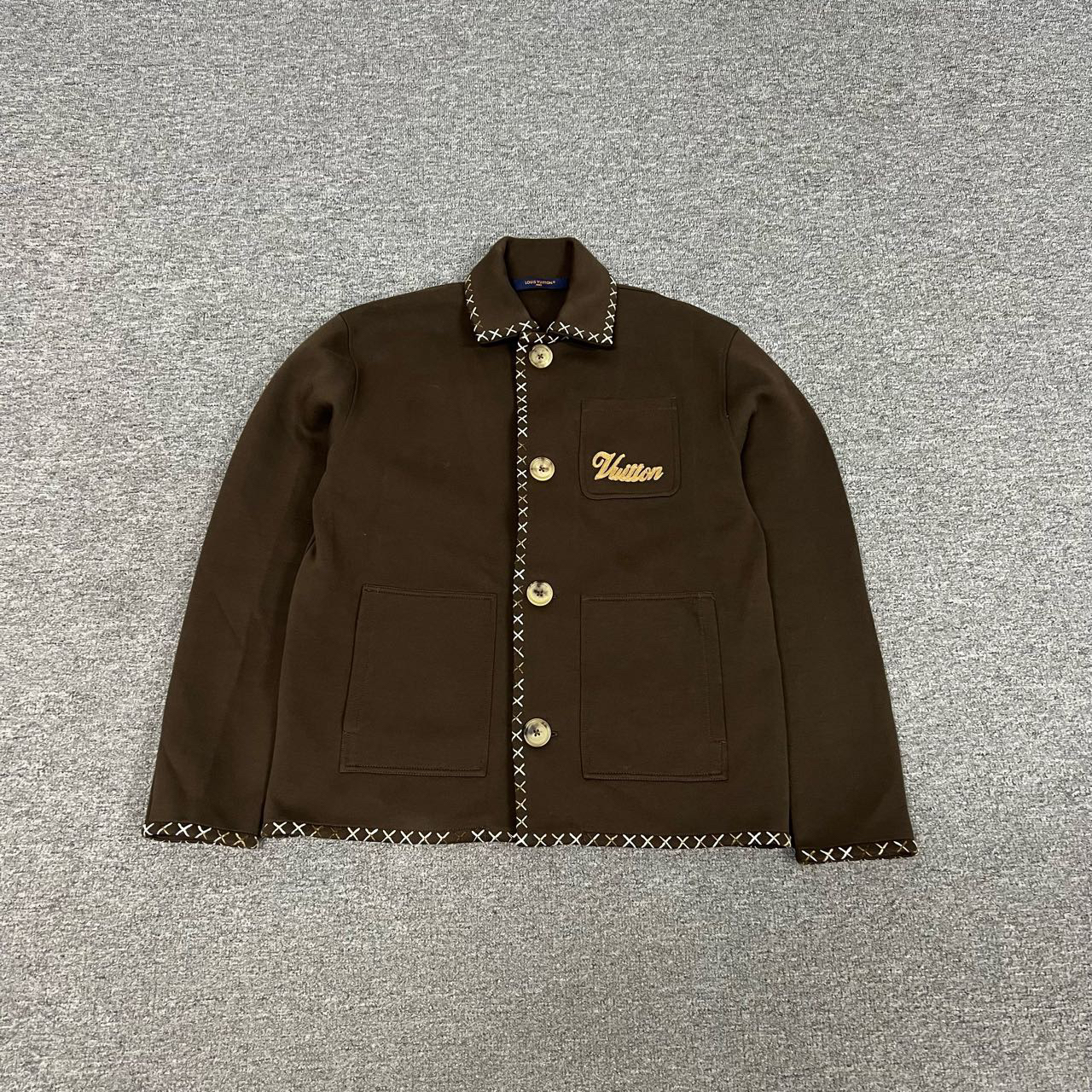 99新 LouisVuitton/路易威登 Tyler 联名款 棕色外套 99新 Xs码