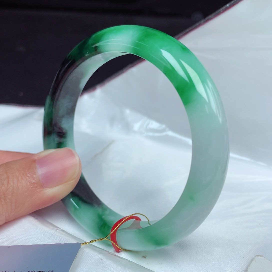 翡翠未镶嵌手镯55圈2786