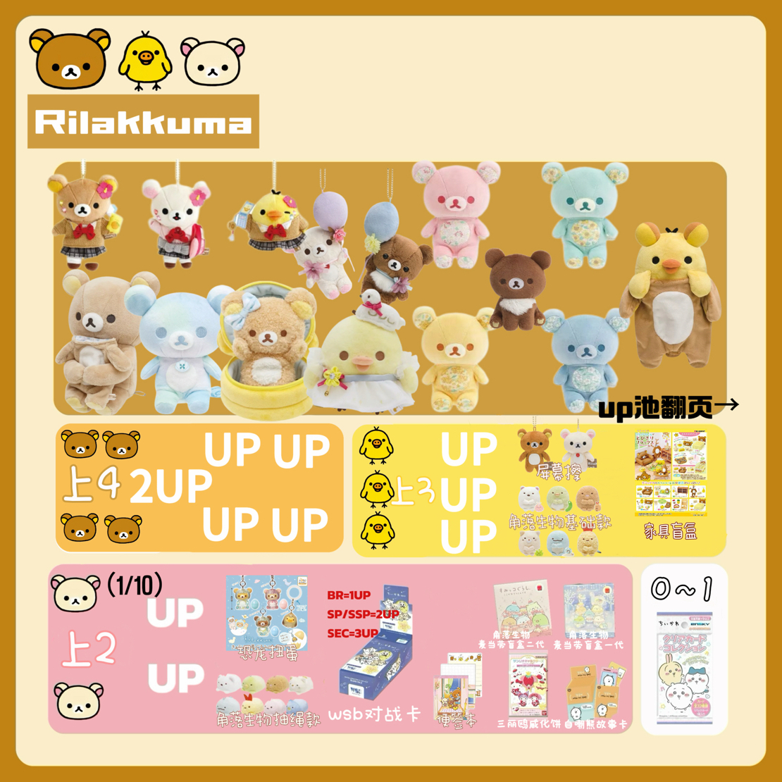 jk轻松熊四季轻松熊鼠宝宝角落生物盲袋