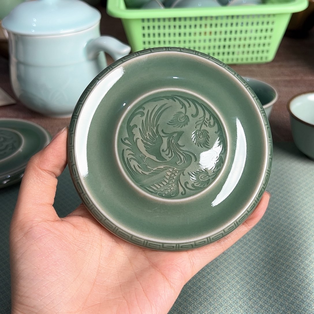 云间青瓷龙泉小米茶器