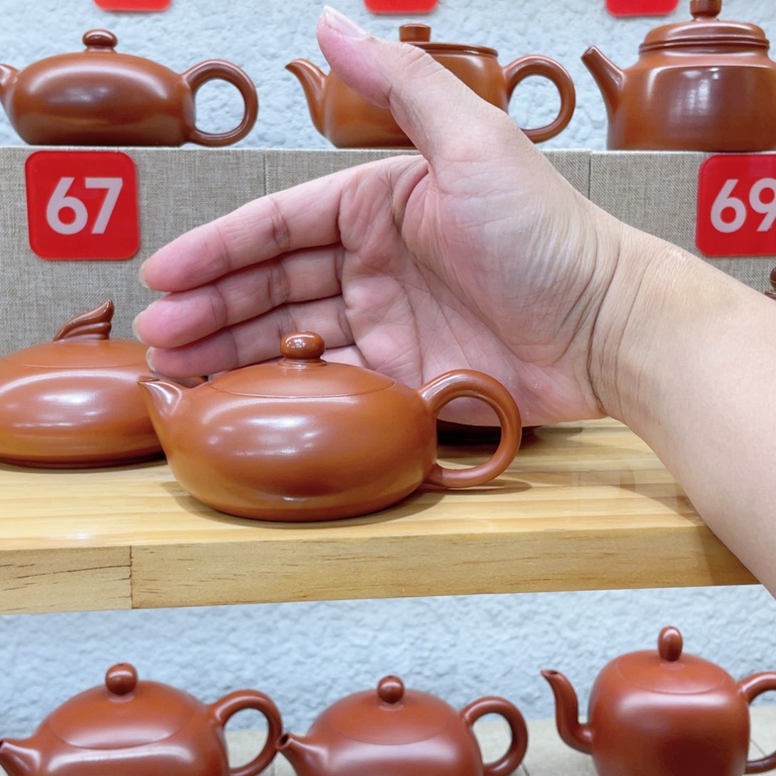 茶壶紫砂铃**飞精工超薄潮州手拉壶