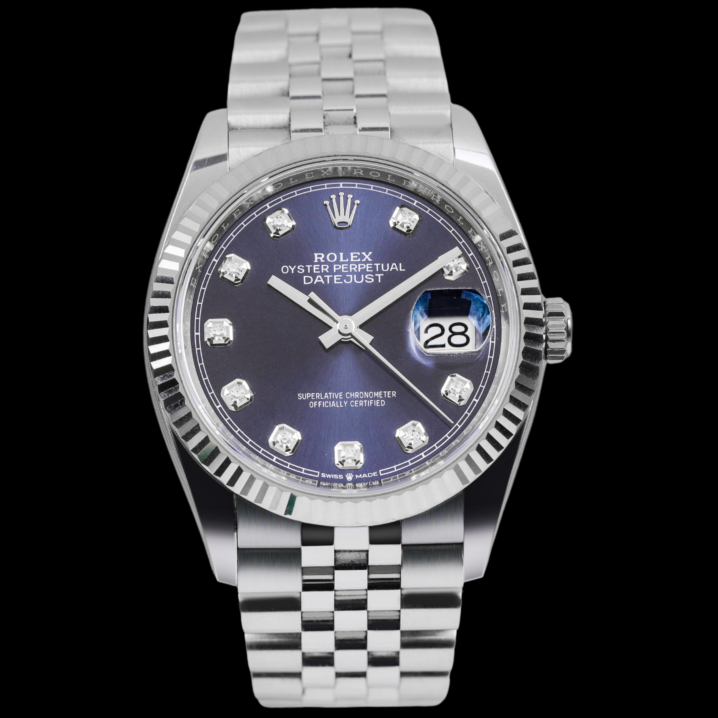 95新 Rolex/劳力士 S/蓝钻126234/20年二手全套/36mm