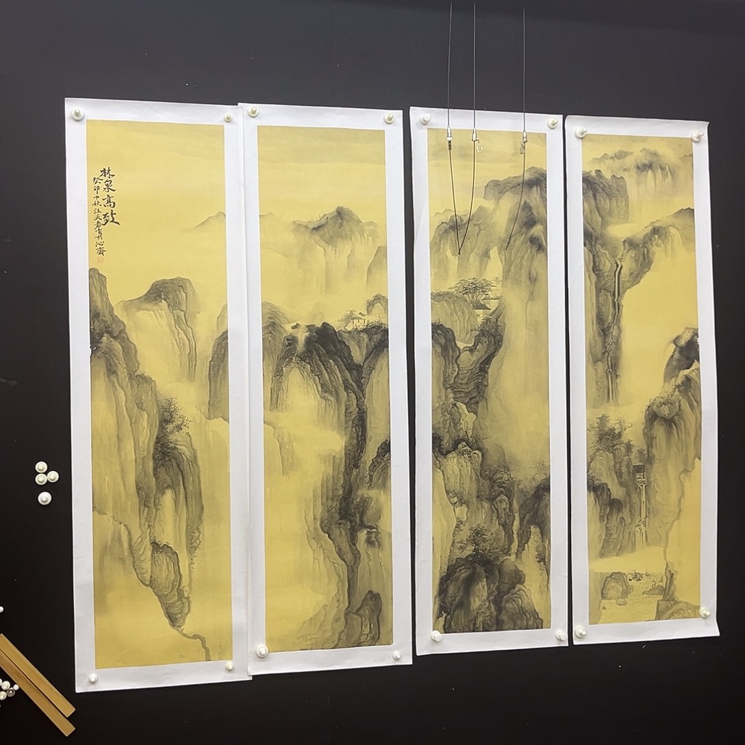 零***觉国画手绘国画，精品山水，画心