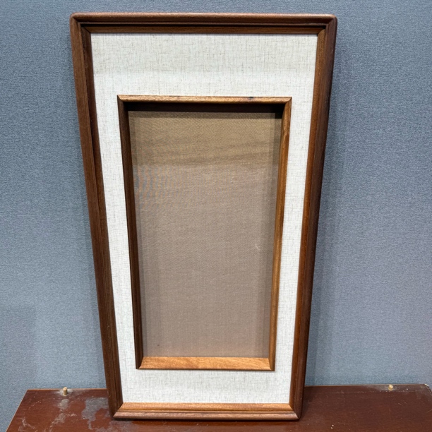 大内凹3公分玉面亚麻65x33乌檀木实木框中框【内框46x24】