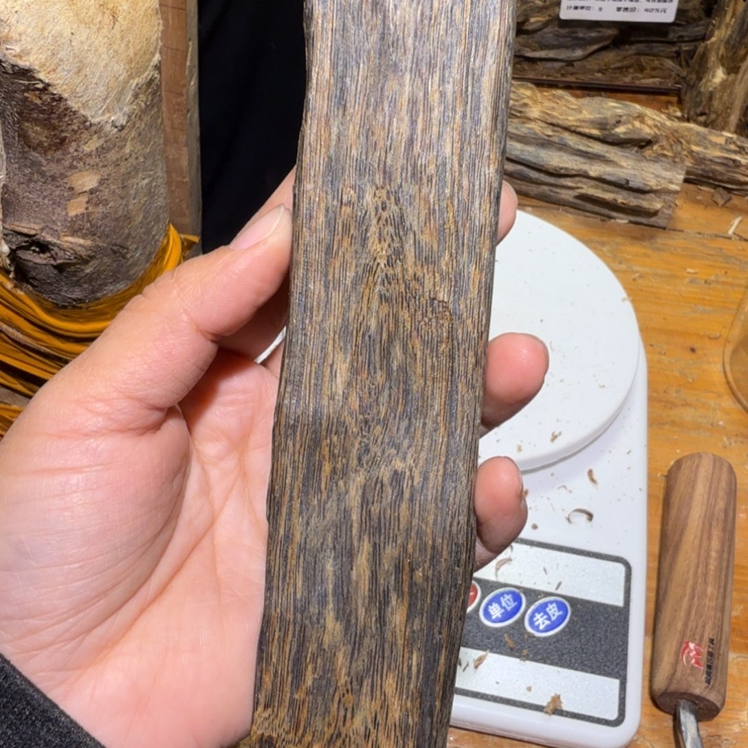 棋楠沉香白奇块料61克