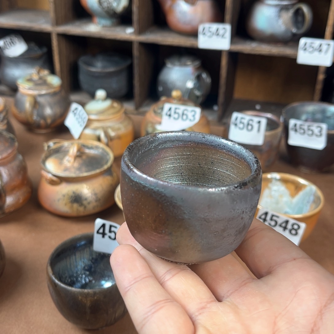 杯阳*?柴烧茶器主人杯