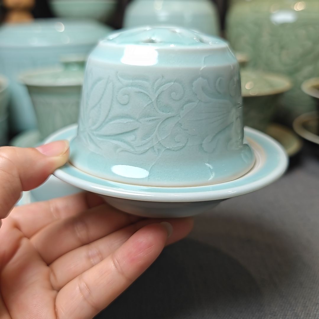天青釉全手工制作香薰开片