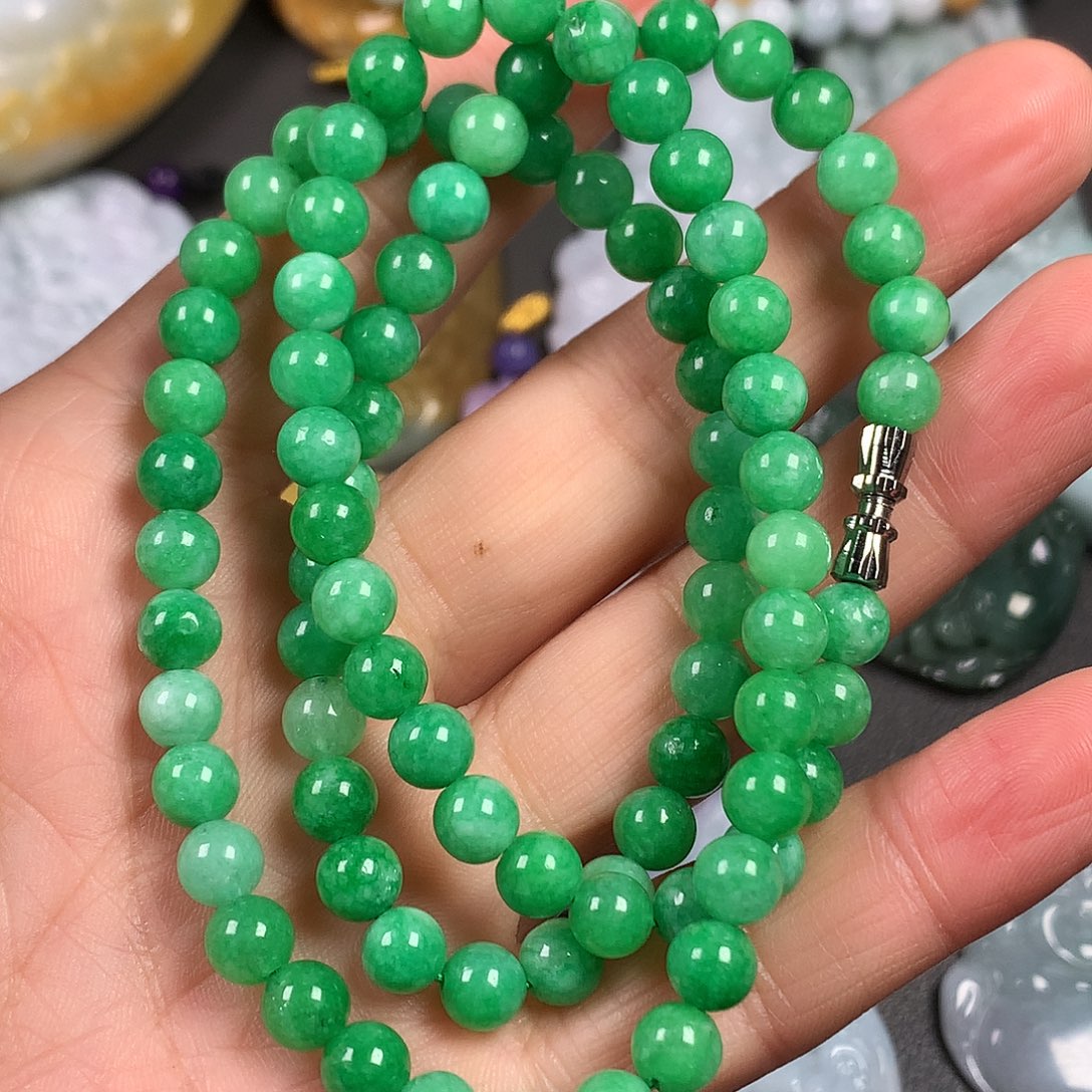 中***翡翠未镶嵌颈饰天然翡翠