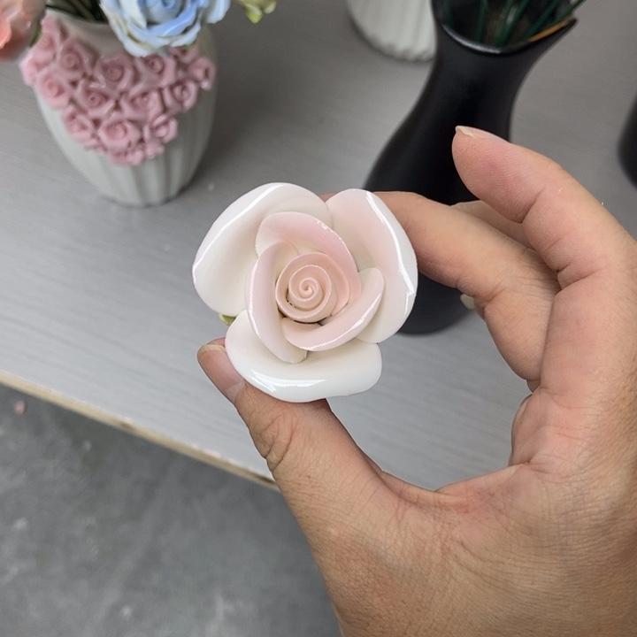 陶瓷手工制作陶瓷花