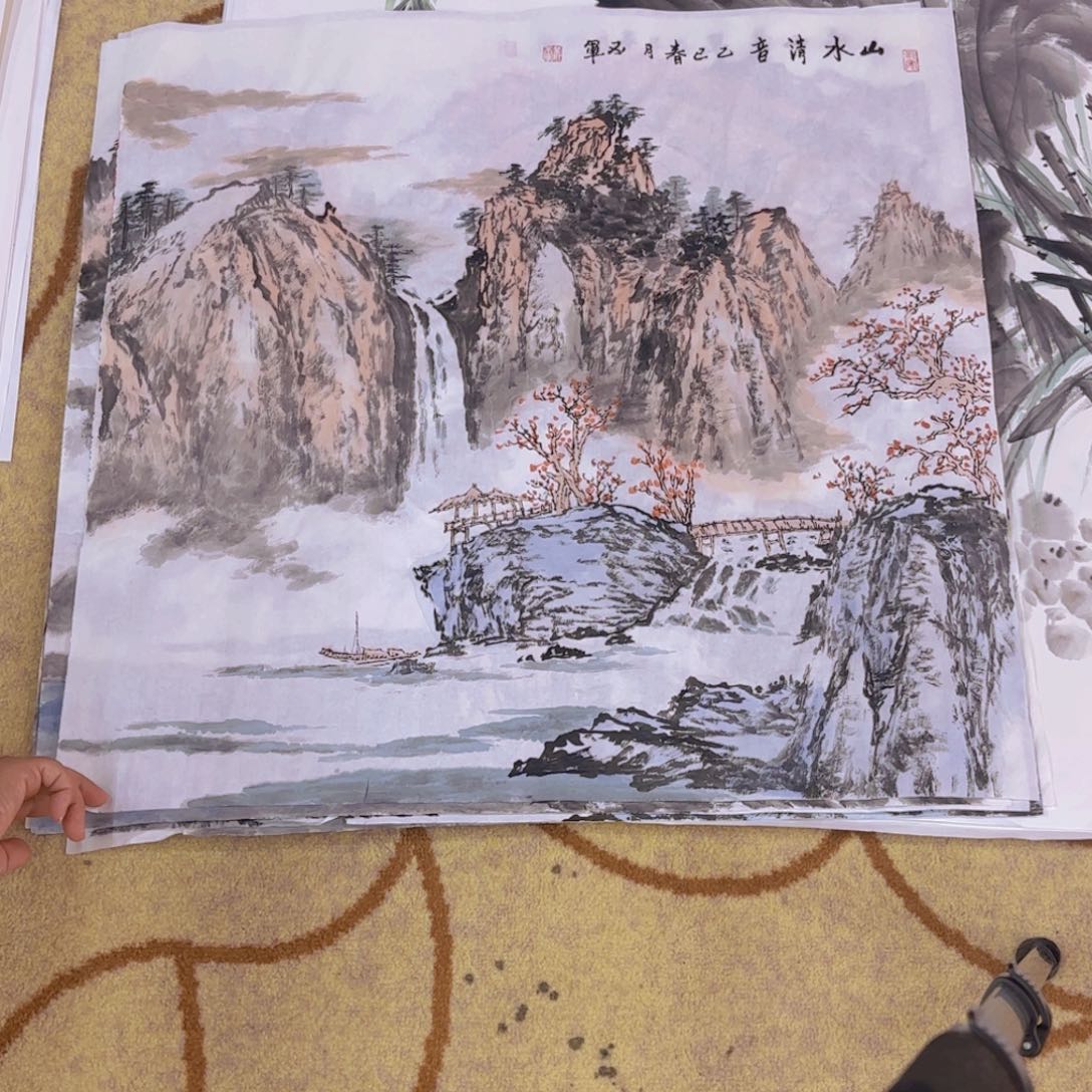 国画丛丕军68斗方童