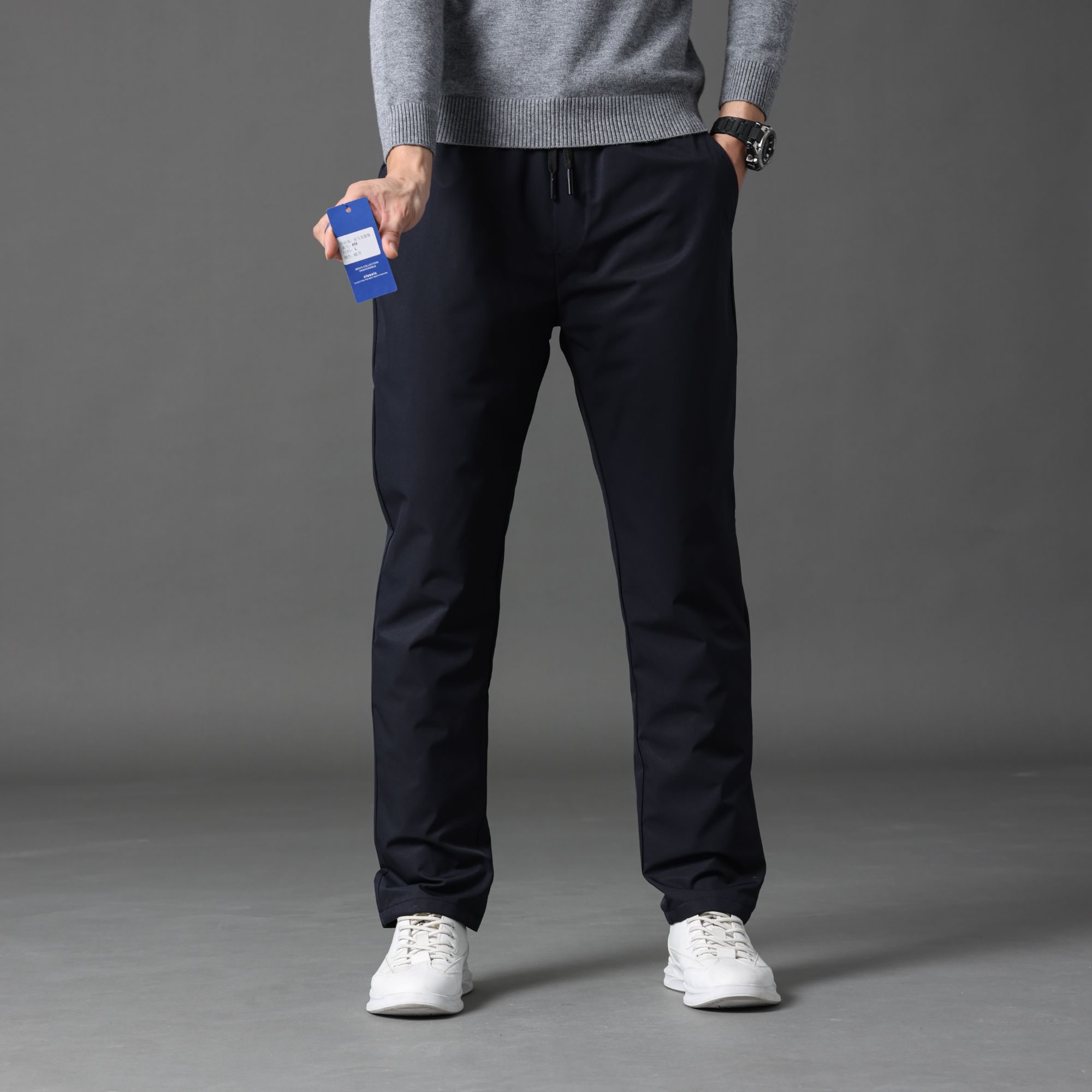 户外防风保暖裤男士直筒宽松冬季外穿百搭长裤加厚保暖户外裤子男