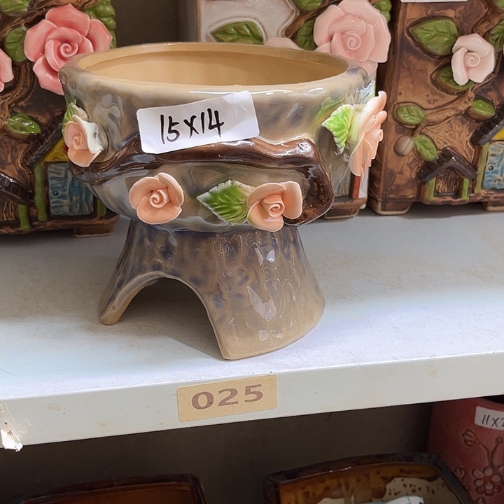 紫砂花盆粗陶材质多肉花盆