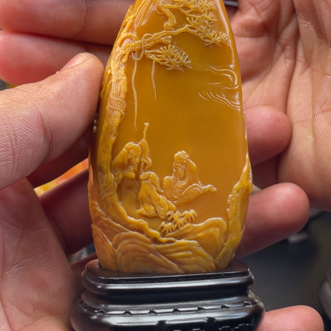 老挝石乐*寿山石雕刻