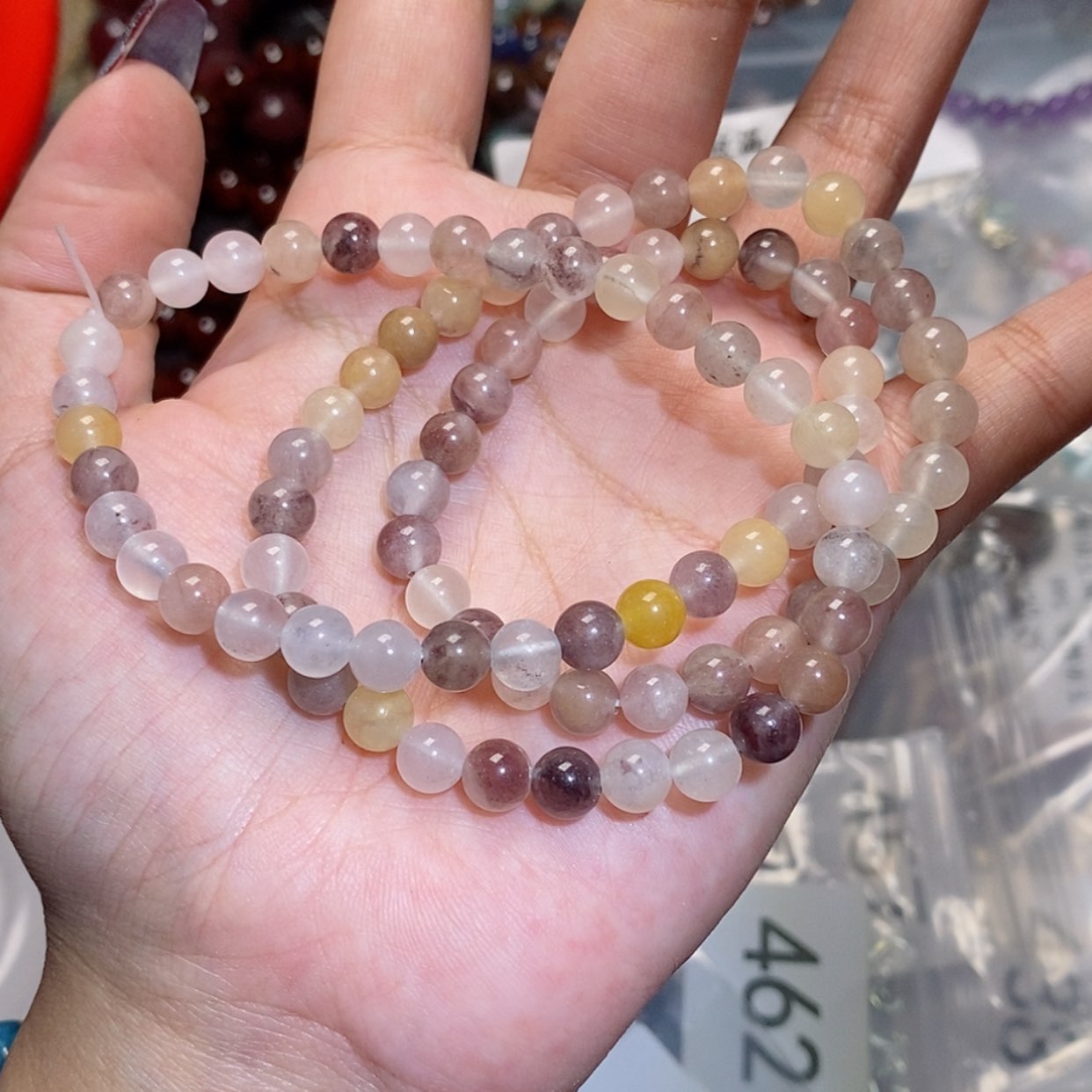 【闪购商品】水晶手串未镶嵌紫罗兰357