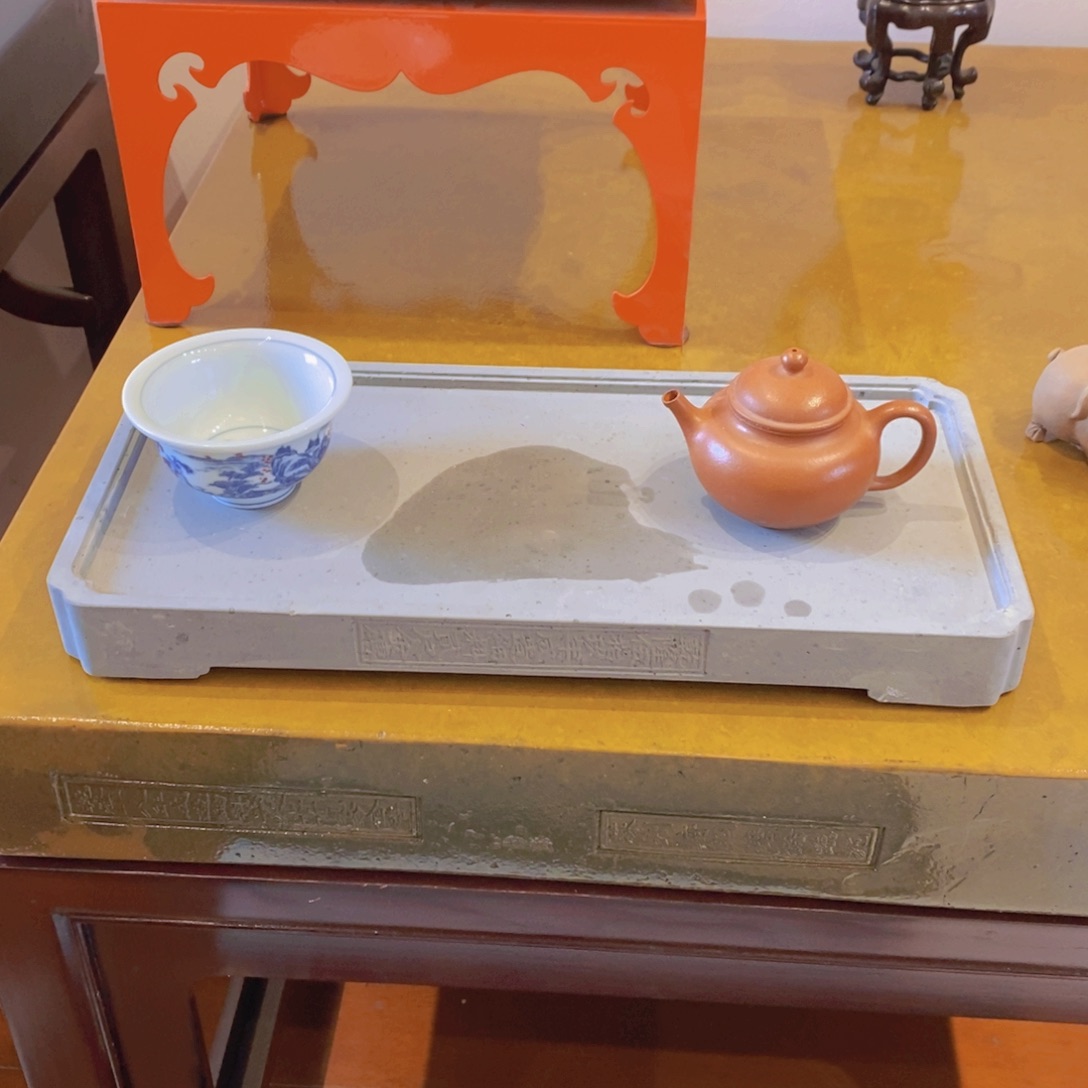 约40*20cm金砖吸水茶盘本色