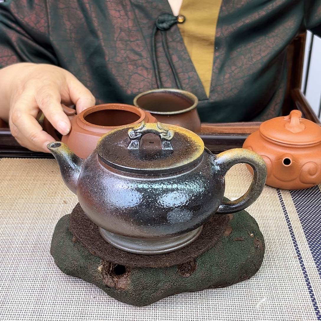 茶壶紫砂宜兴紫砂底槽清柴烧280c c