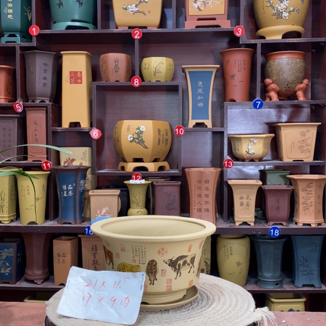 紫砂花盆紫砂花盆