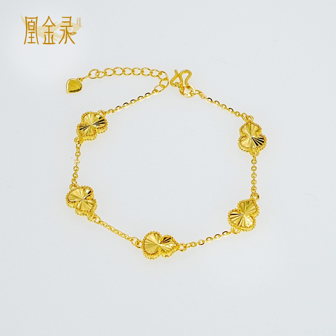 足金999葫芦手链精美时尚简约经典黄金首饰生日礼物黄金