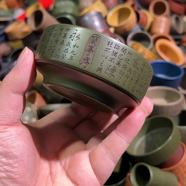 紫砂茶杯全手工紫砂主人杯