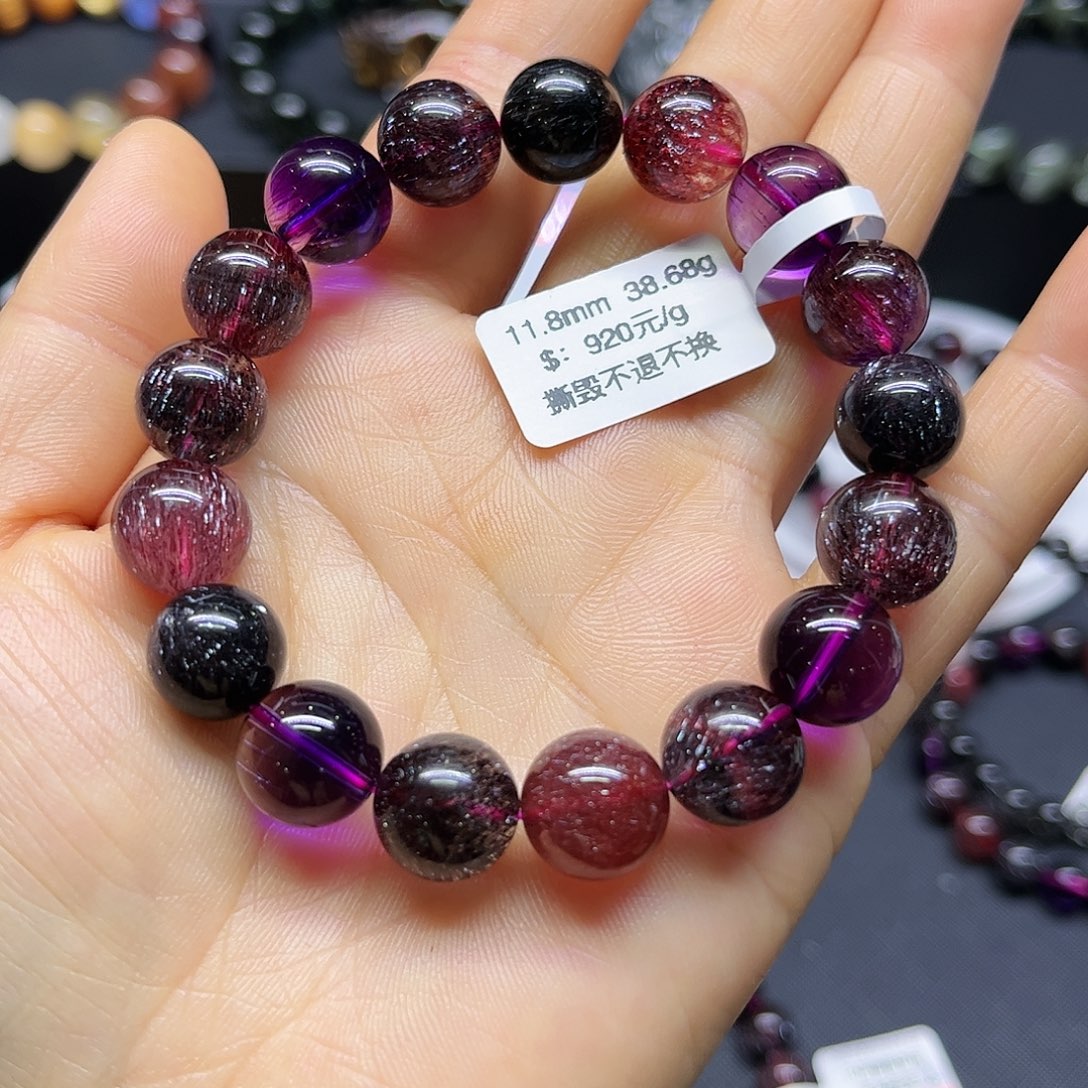 水晶手链未镶嵌天然水晶