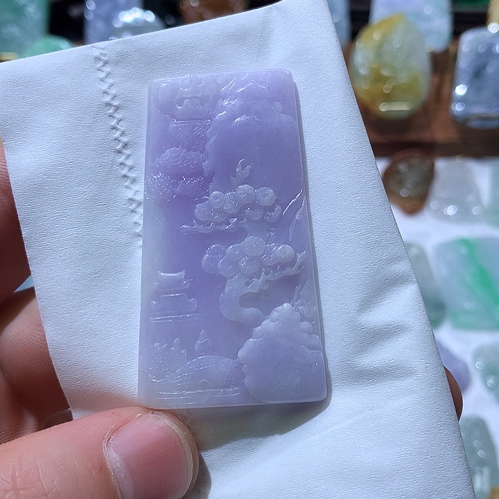 翡翠颈饰未镶嵌挂件