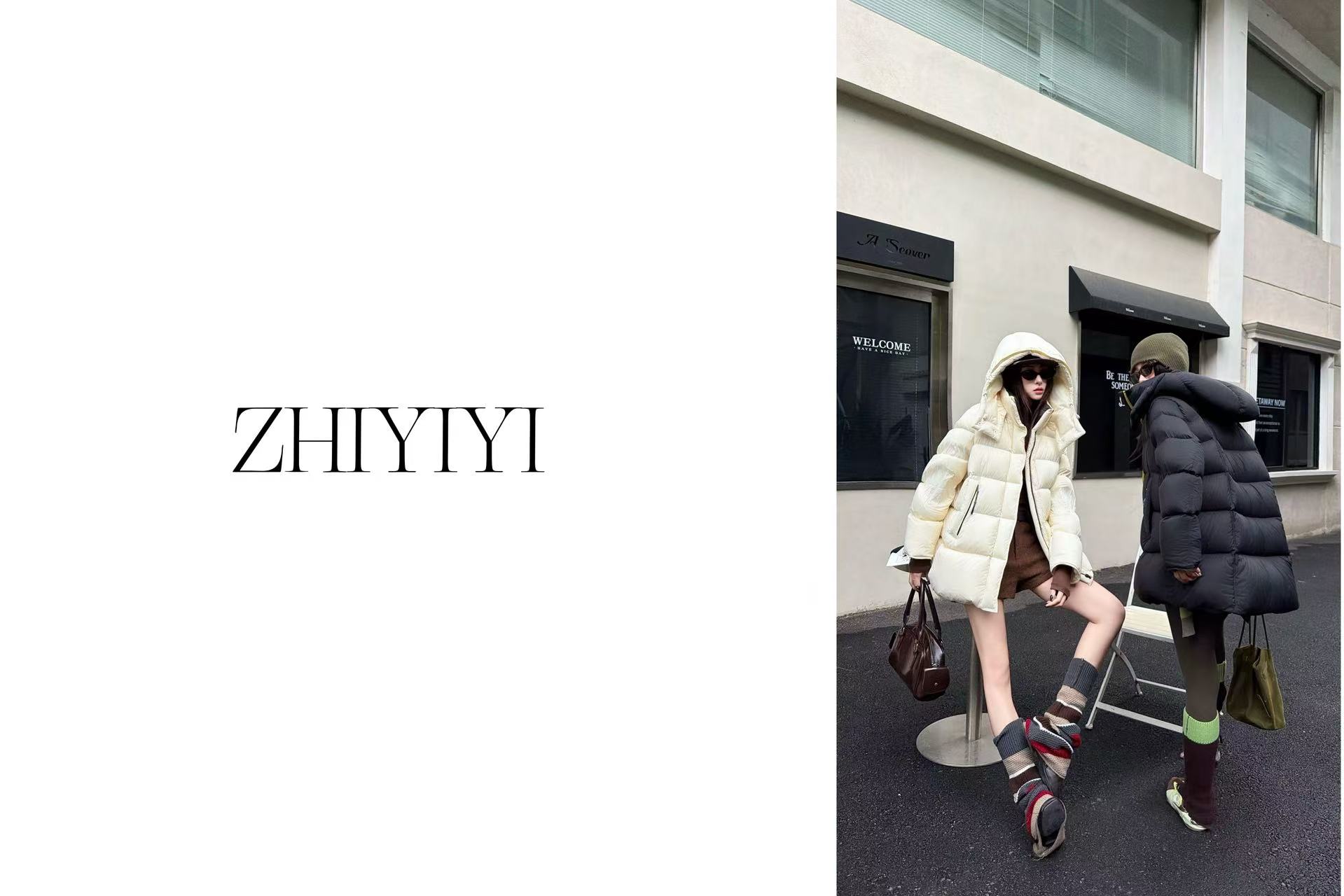 【ZHIYIYI】娟子推荐 25006款95白鸭绒加厚轻奢羽绒服保暖