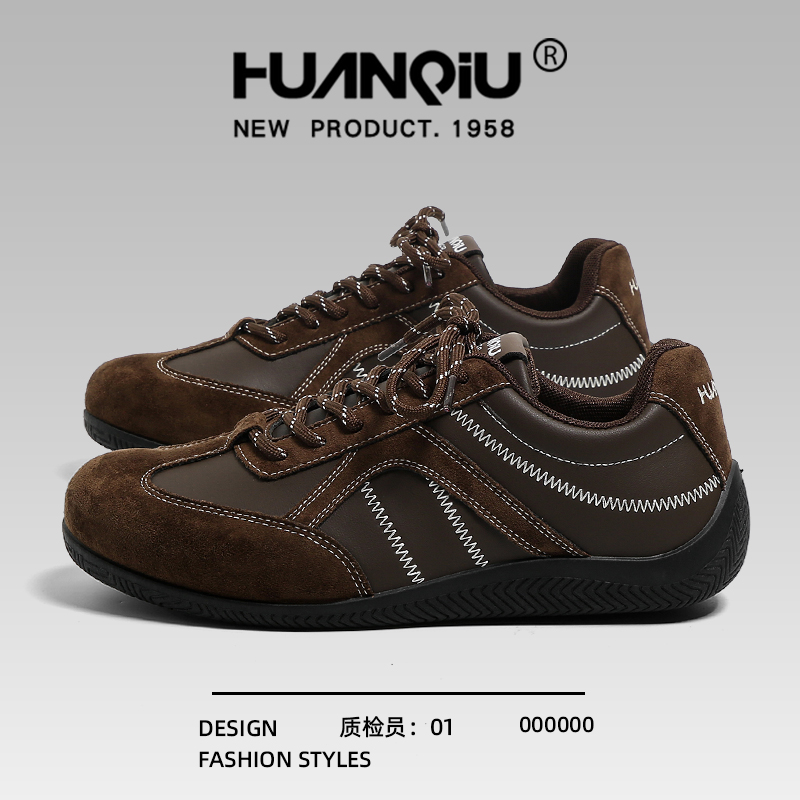 环球复古赛车鞋男款2025秋季新款潮流增高时尚百搭休闲运动德训鞋