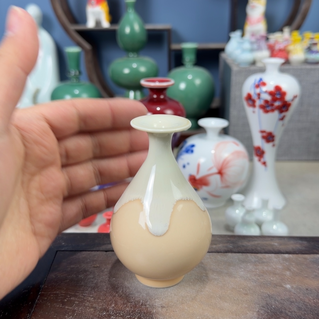 陶瓷手工小花器摆件