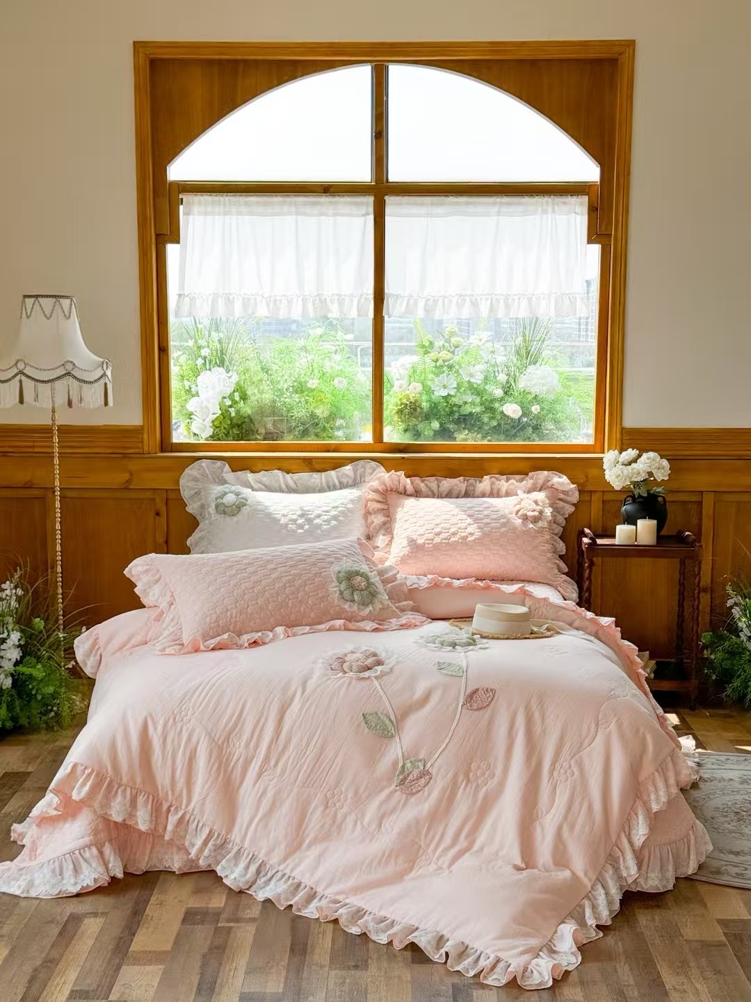 【棉小屋】 韩版 夏日记忆 床盖款 多功能5件套