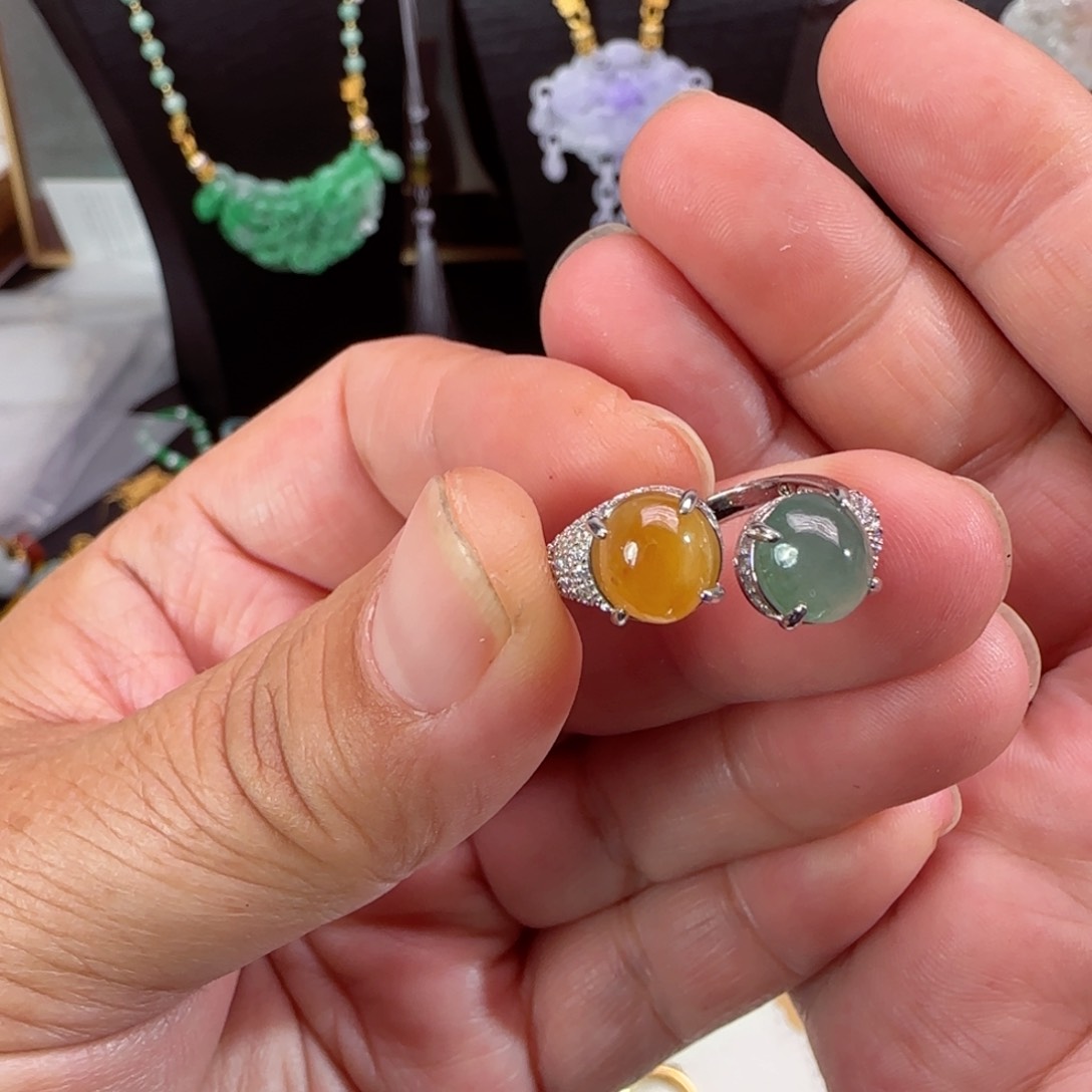 翡翠颈饰未镶嵌仿古