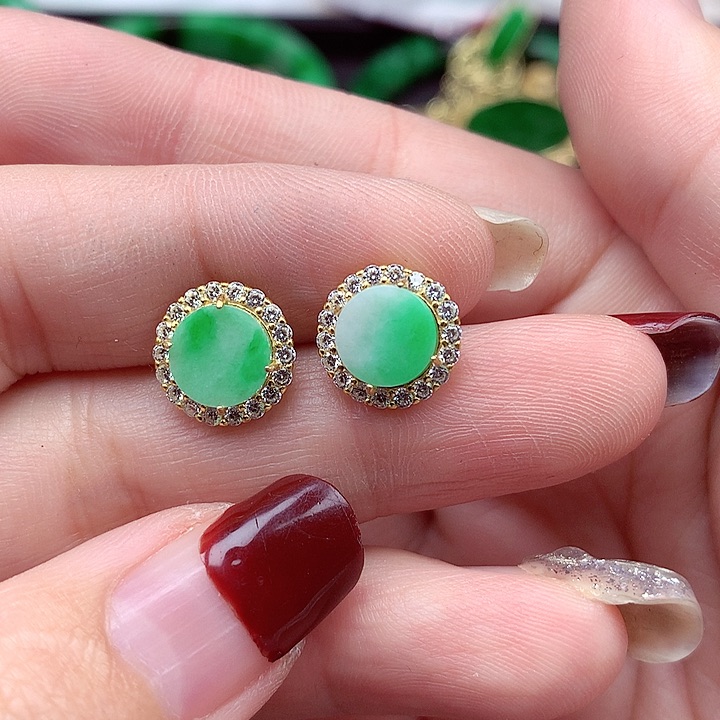 翡翠颈饰银S925镶嵌翡翠