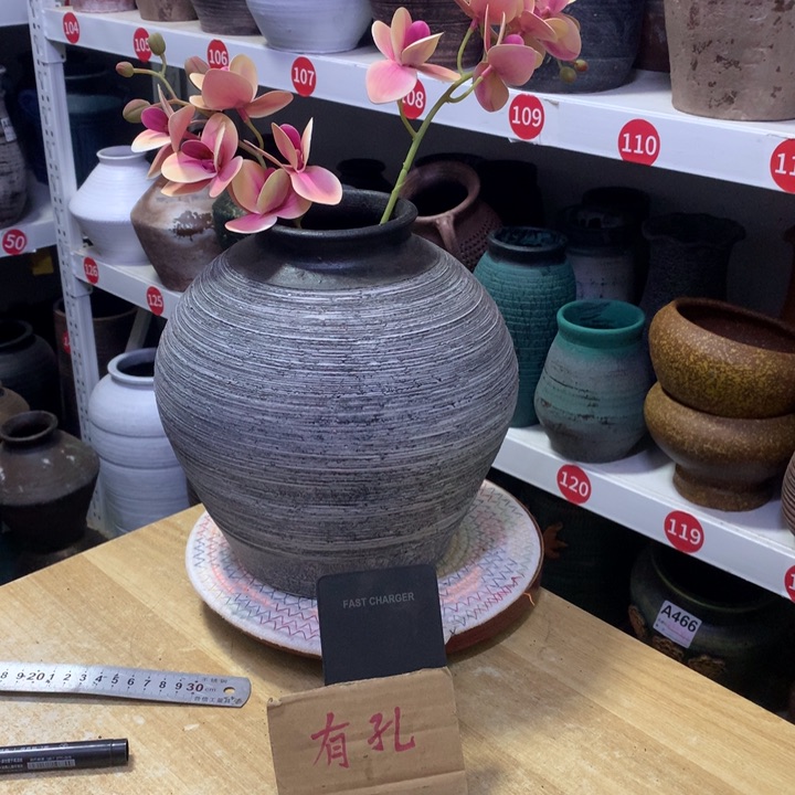 【闪购商品】红陶默认打孔高25口9