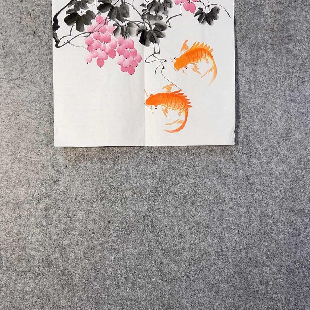 国画489 花鸟是我喜欢吃水果