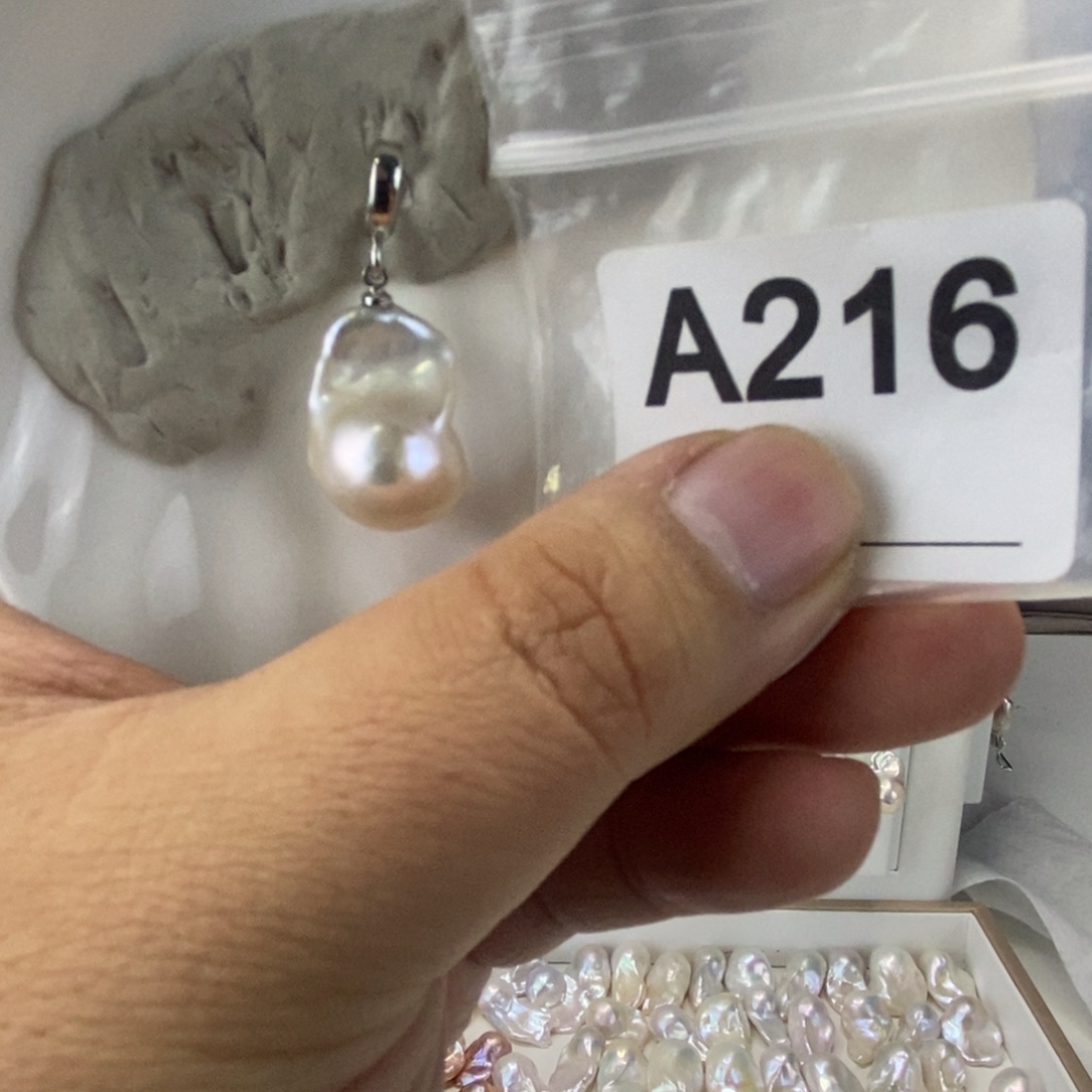 吊坠(不含链)淡水珍珠合金