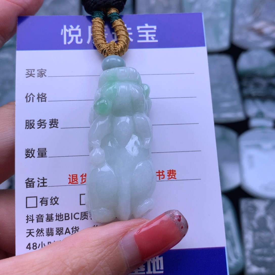 翡翠颈饰未镶嵌翡翠貔貅