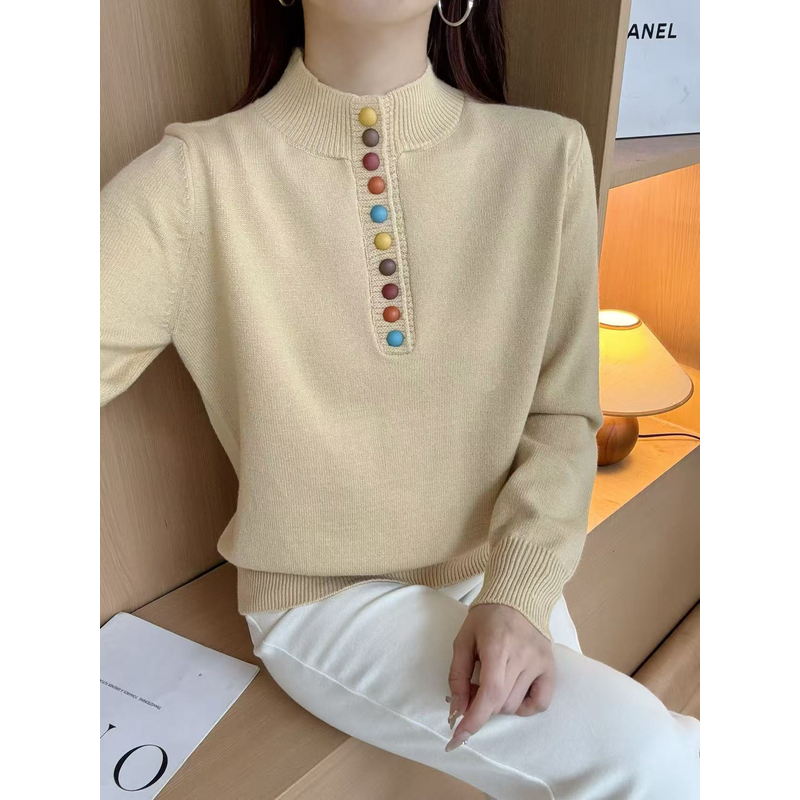 309#新款套头长袖针织衫显瘦气质时尚百搭640