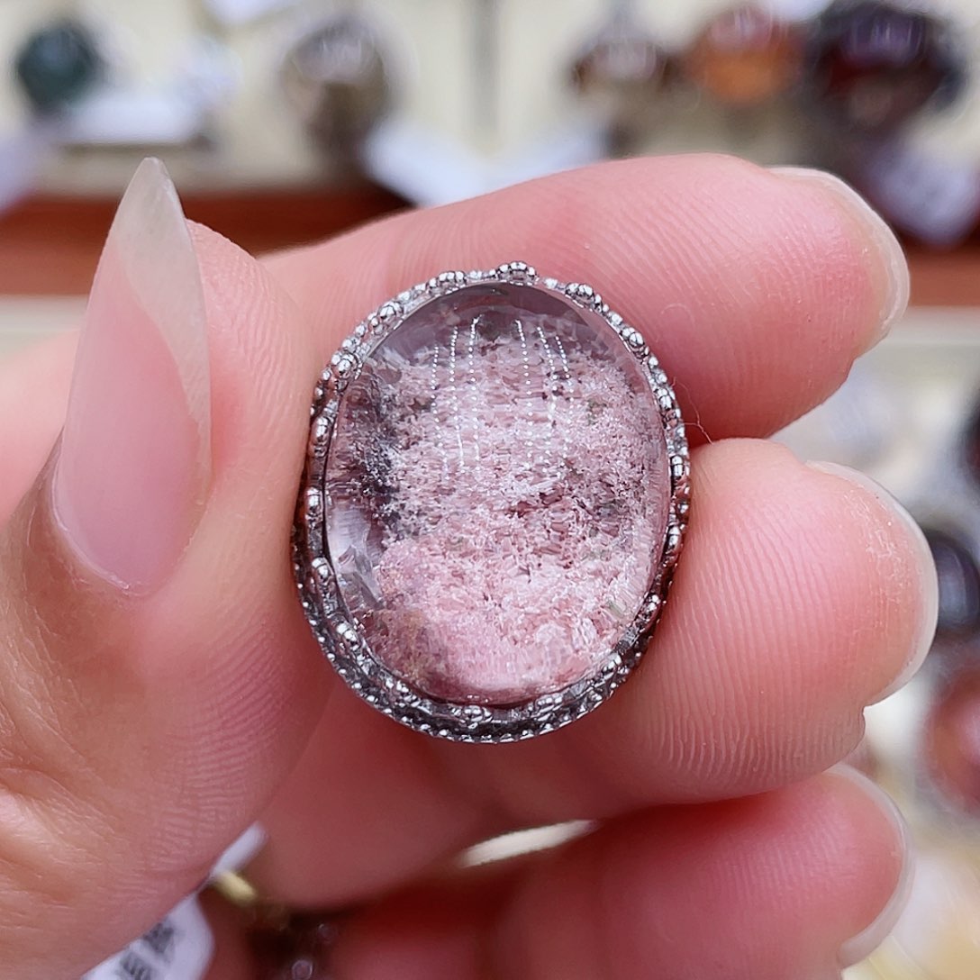 水晶磨合银S925镶嵌@*泡