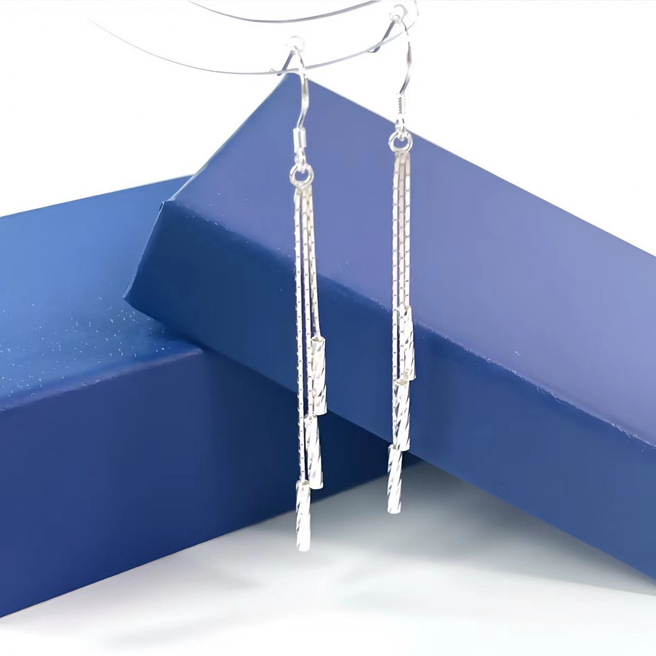 足银耳饰 三生三世流苏耳钩长款个性气质耳线520礼物轻