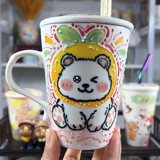 手绘高温釉下彩陶瓷