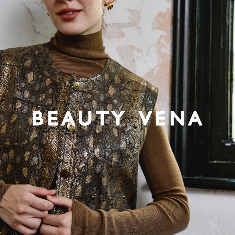 BEAUTY VENA【延续性感冷艳笔触】古典主义蟒蛇纹皮马甲4WCSN005