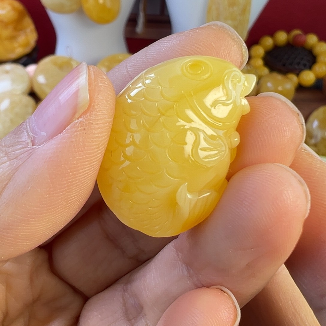 蜜蜡吊坠(不含链)未镶嵌